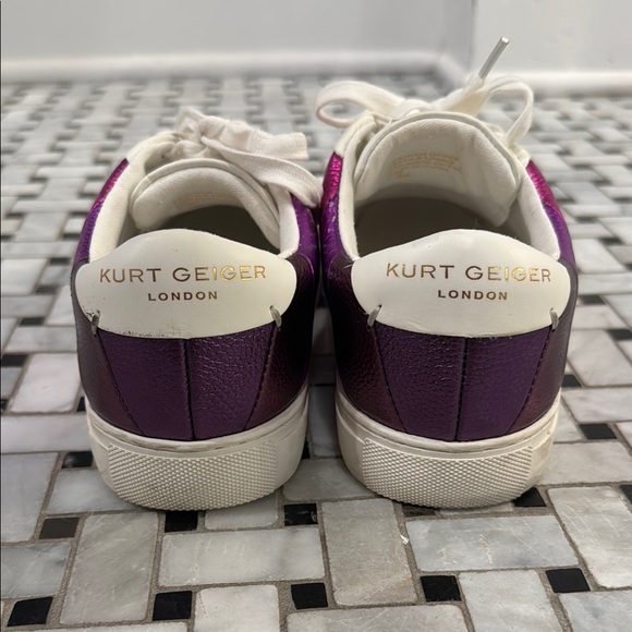 Kurt Geiger Women's Sneakers in Pink, Purple, and Gold - Picture 3 of 4